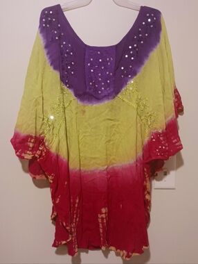 Boho Tie-Dye Flutter Tunic